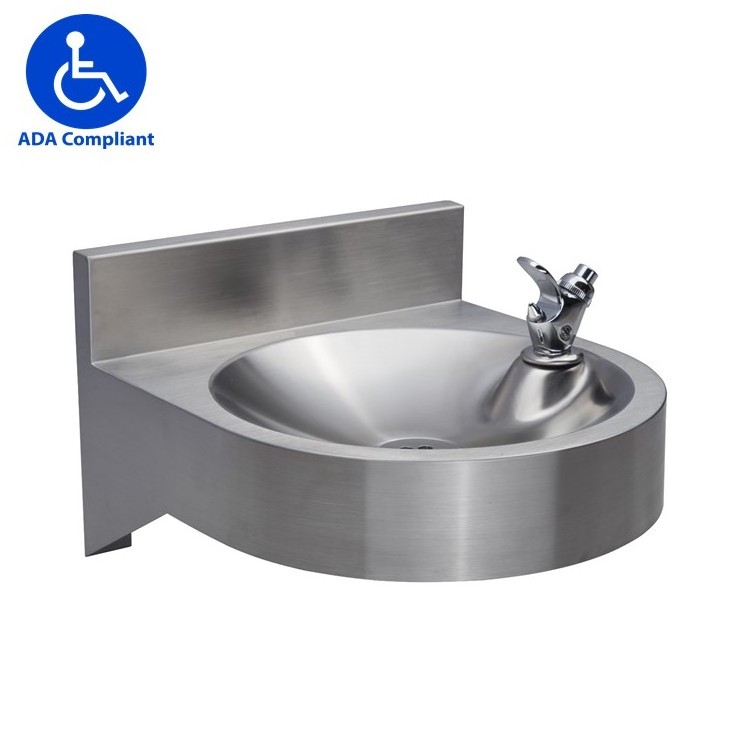 Durable 304 316 Stainless Steel Playground  hygienic wall mounted drinking fountain water cooler dispenser for drinks