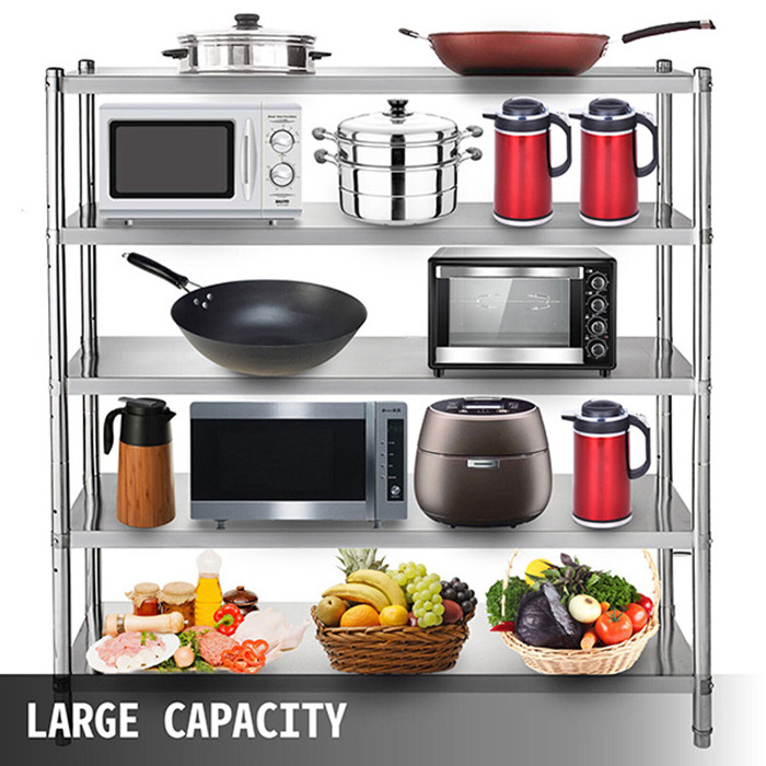 stainless steel shelves storage rack restaurant  shelving kitchen shelf