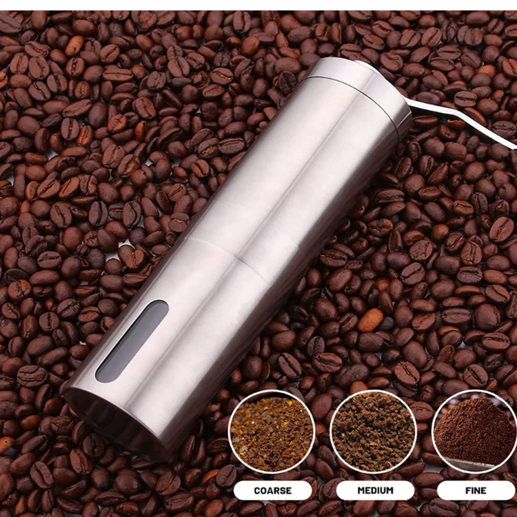 Manual Coffee Grinder maker Burr Mill Stainless Steel Premium Ceramic Burr Coffee Grinder