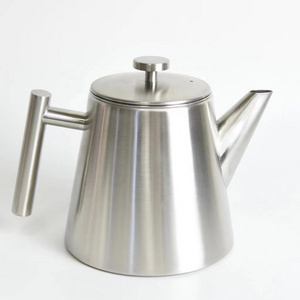 Factory Double Wall 1000ml Stainless Steel Loose Tea Pot With Infuser