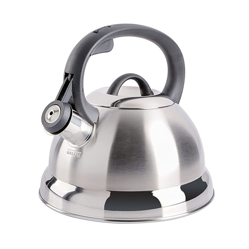 Wholesale Brushed Satin 2L Stainless Steel Whistling Tea Kettle