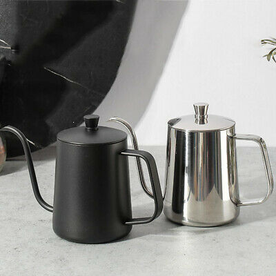 Small 20 OZ Black Pour Over Gooseneck Coffee Kettle Stainless Steel Long Narrow Spout Pots Drip Coffee Maker Kettle