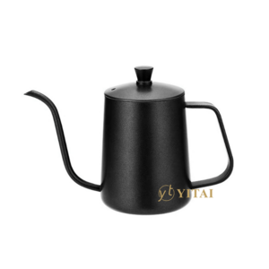 Small 20 OZ Black Pour Over Gooseneck Coffee Kettle Stainless Steel Long Narrow Spout Pots Drip Coffee Maker Kettle