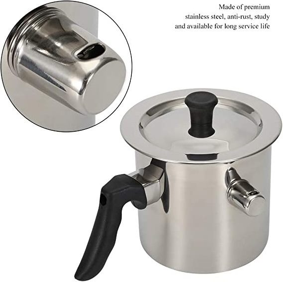 Factory Hot sales belly shape stainless steel double wall cooking pot whistling milk boiling pot