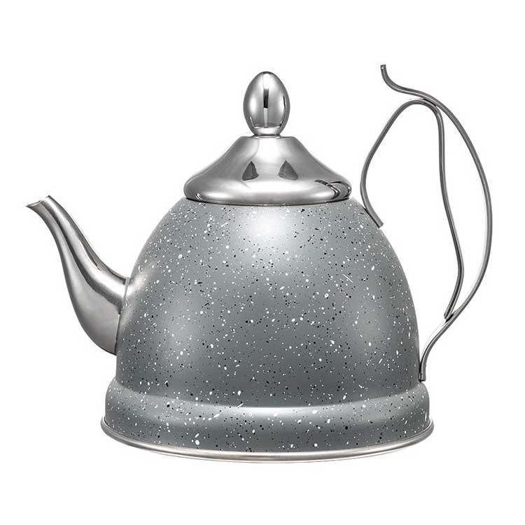 Hot Sell Lid Silver Polished Infusing Stainless Steel 1000ML Kettle Tea Infuser Warmer Infusers Stainless Steel 304 Teapot