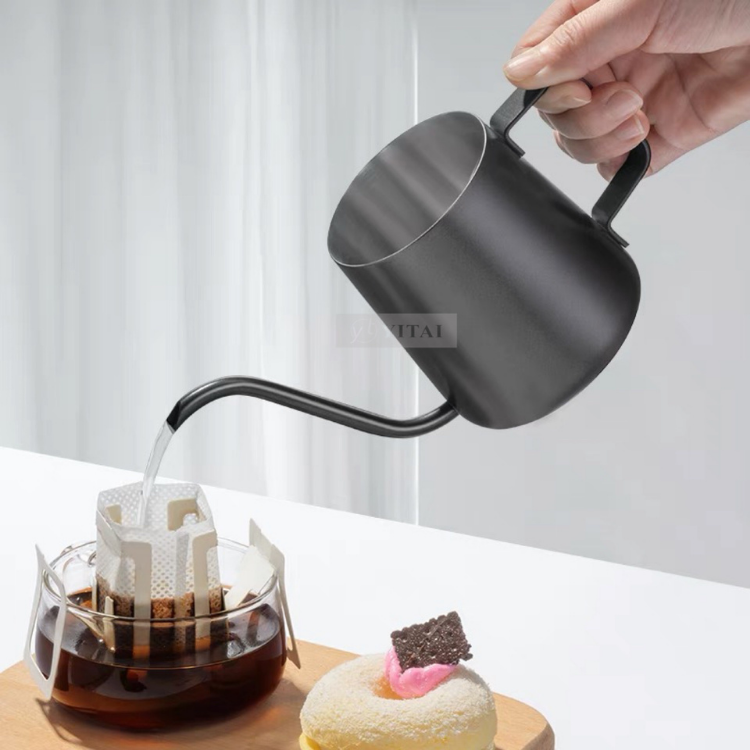 factory gooseneck coffee kettle camping equipment stainless steel pour over coffee drip pot coffee tea kettle