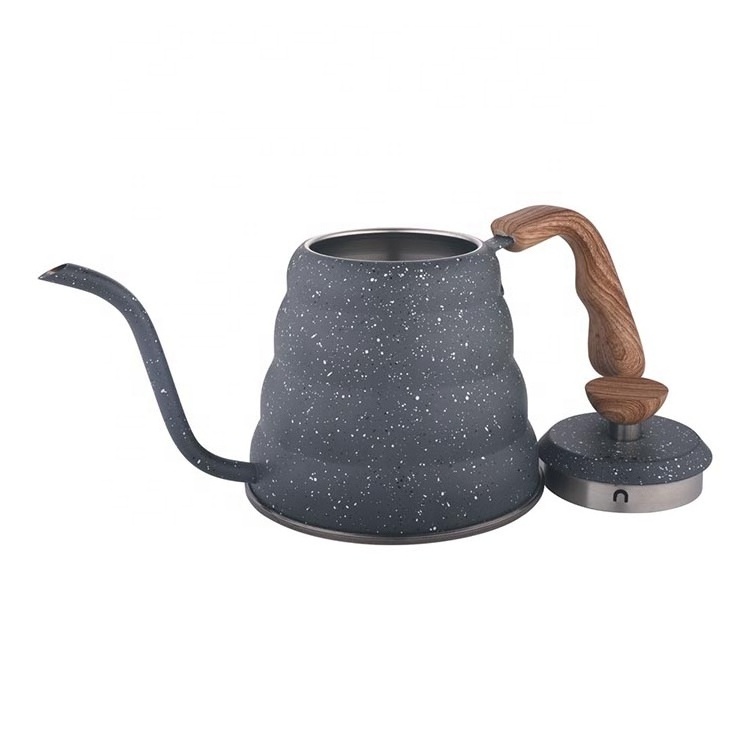 Marble grey coffee series sets gooseneck coffee kettle 304 stainless steel french press and tea sugar coffee canister