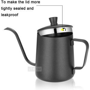 factory gooseneck coffee kettle camping equipment stainless steel pour over coffee drip pot coffee tea kettle