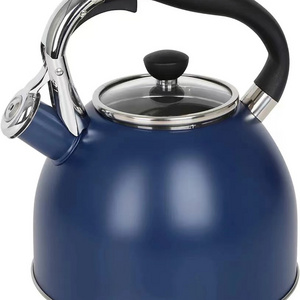 3.0L Whistling Tea and Water Kettle New Design Boiling Water Kettle Gas Induction Stovetop SS 304/201 Material Colored Body