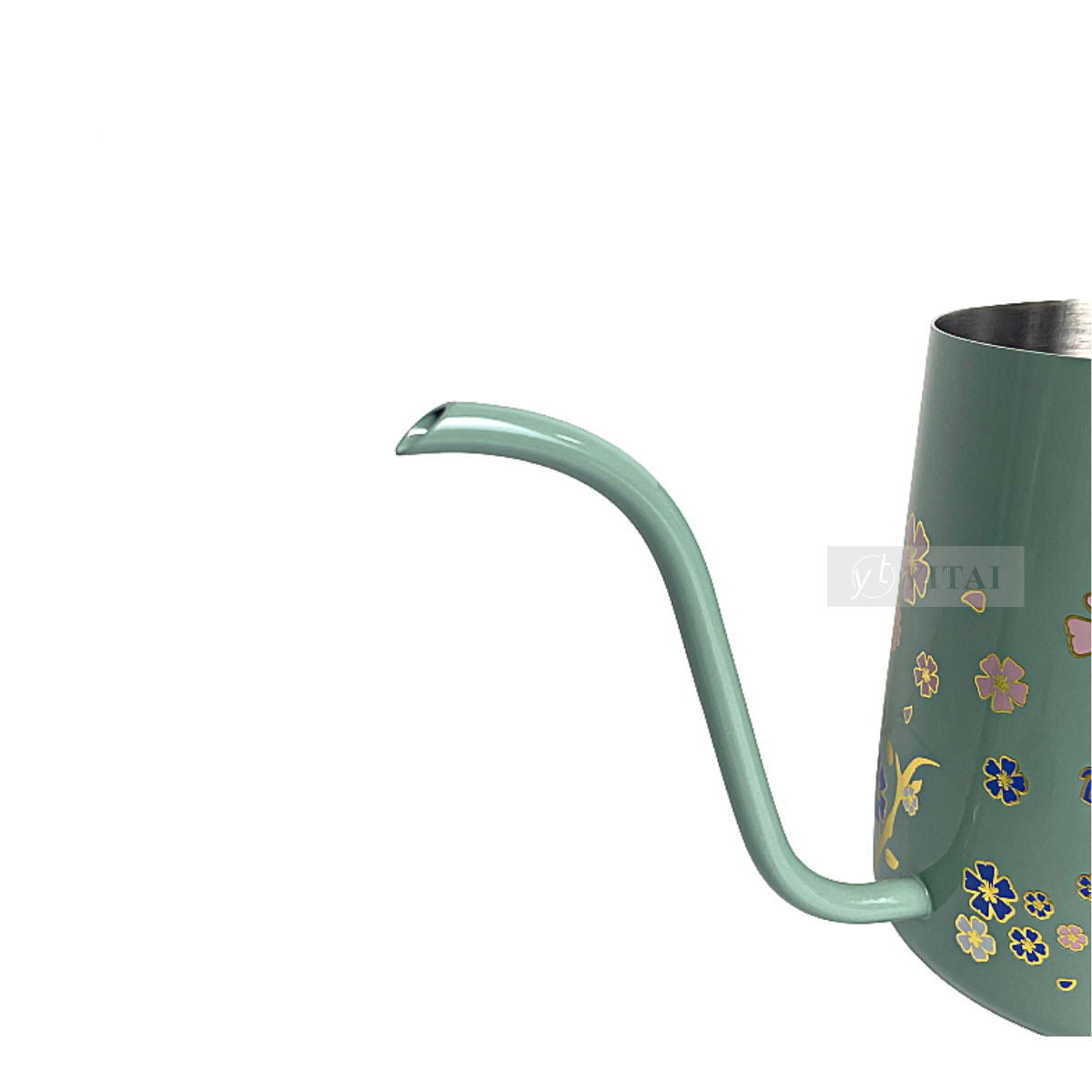 Factory Manufacturer Custom Barista Coffee Maker Pattern Stainless Steel Camping Pour Over Gooseneck Kettle Brewing Coffee Pot