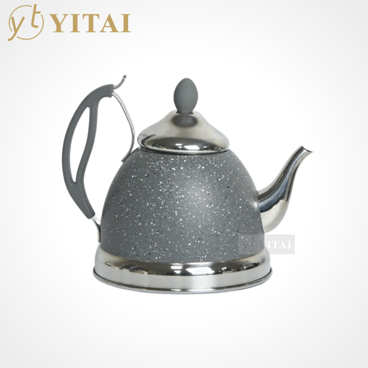 Hot Sell Lid Silver Polished Infusing Stainless Steel 1000ML Kettle Tea Infuser Warmer Infusers Stainless Steel 304 Teapot