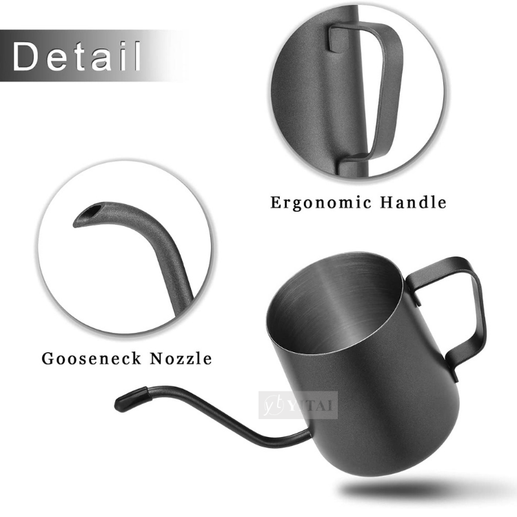 factory gooseneck coffee kettle camping equipment stainless steel pour over coffee drip pot coffee tea kettle