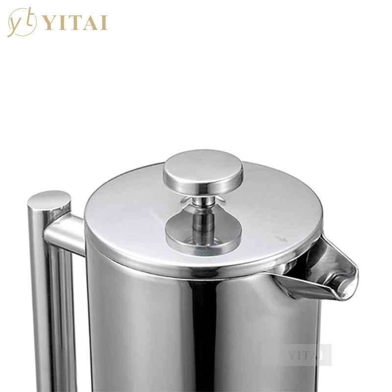 Factory Price Portable Large Capacity Stainless Steel Coffee Maker French Press