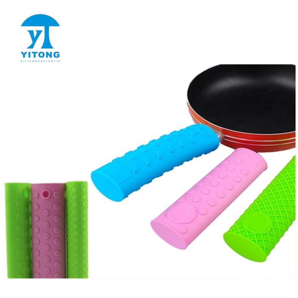 Colorful wholesale LFGB standard silicone pan handle for sale removable colorful pan handle lfgb standard pots and pan handles