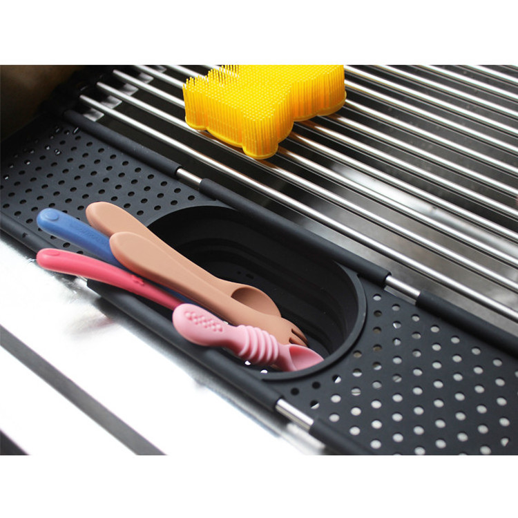 Roll Up Dish Drying Rack Over The Sink Multipurpose Roll Up Dish Rack Kitchen Portable Roll Up Sink Drying Dish Drainer