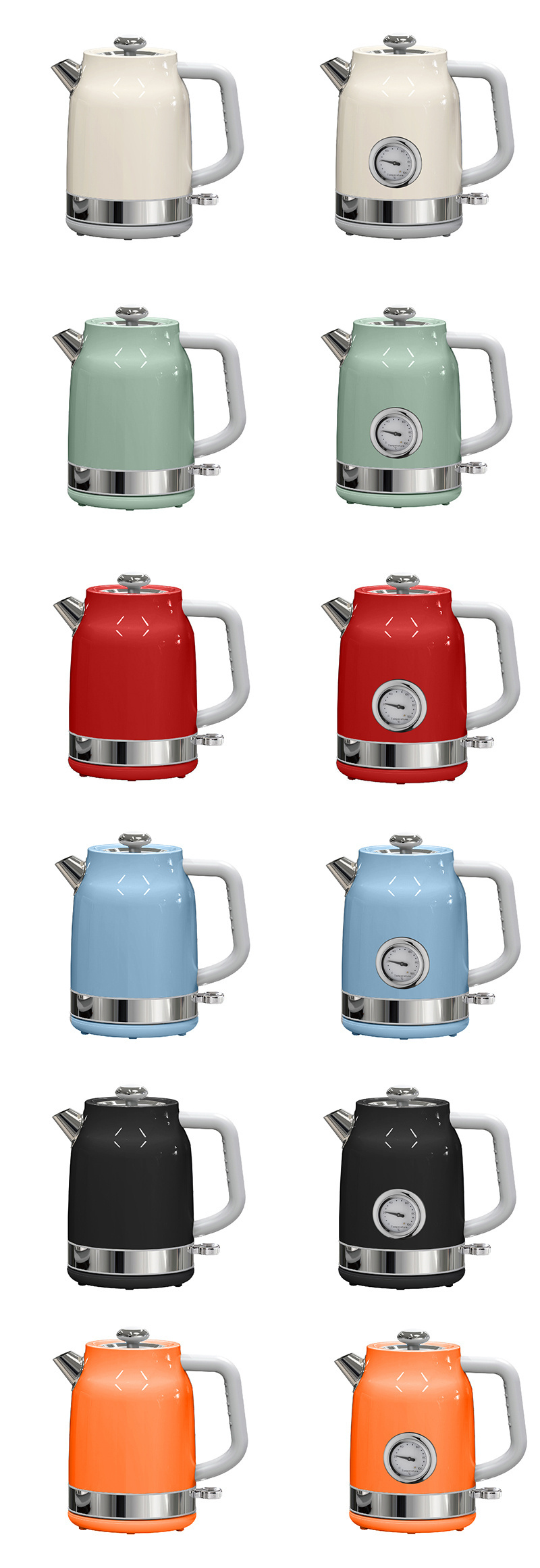 Cream White Tea Kettle Electric High Quality Mini Kettle Wireless Speed-Boil Water Electric Kettle