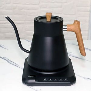 Oem Coffee Kettle Long Neck Digital Smart Wifi Gooseneck Wooden Handle Boiling Hot Water Tea Coffee Kettle For Household