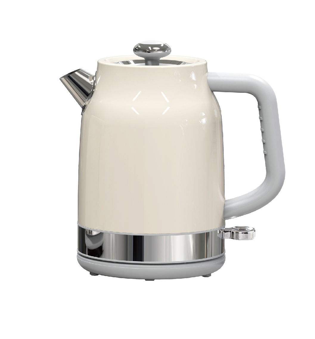 Cream White Tea Kettle Electric High Quality Mini Kettle Wireless Speed-Boil Water Electric Kettle