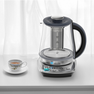 Electric Glass Jug Kettle Portable Filter Tea Warmer Cordless Keep Warm Kettle With Temperature Settings Control