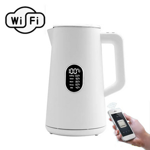 Cool Touch Wifi Stainless Steel New Water Kettles White Smart Keep Warm Teapots Portable Electric Kettle Temperature Control