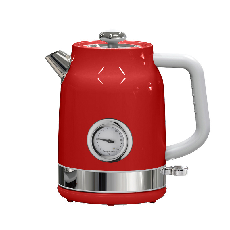 Green Stainless Steel Kettle 1.7L Colorful Electric Cooking Water Kettle