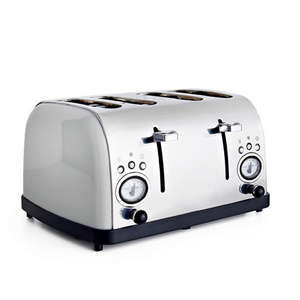 Oem/ Odm Toaster 4 Slices Toaster 304 Stainless Steel Long Slot Custom Clear White Toaster Oven