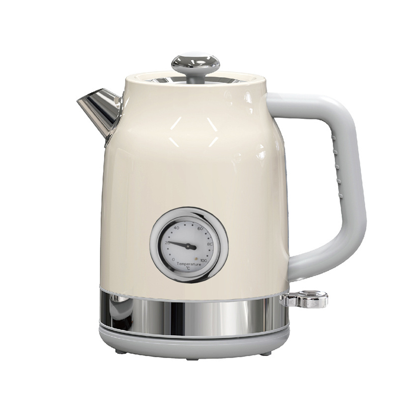 Cream White Tea Kettle Electric High Quality Mini Kettle Wireless Speed-Boil Water Electric Kettle