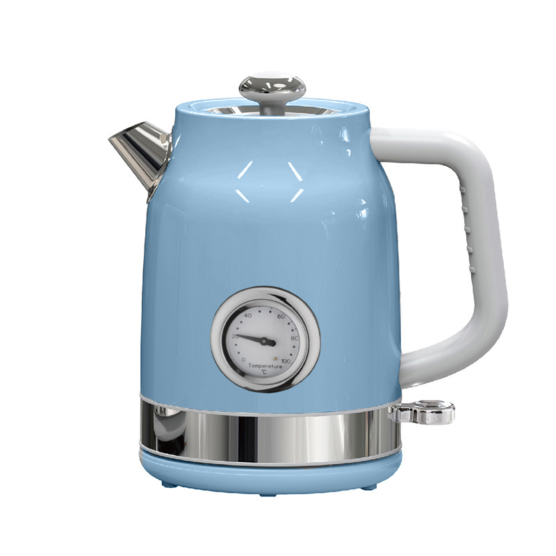 Green Stainless Steel Kettle 1.7L Colorful Electric Cooking Water Kettle