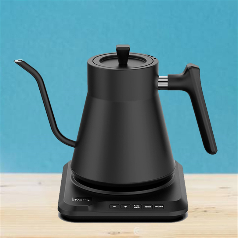 Electric Water Heater Kettle Smart Home Appliances Pour Over Coffee Gooseneck Kettle Wood Handle