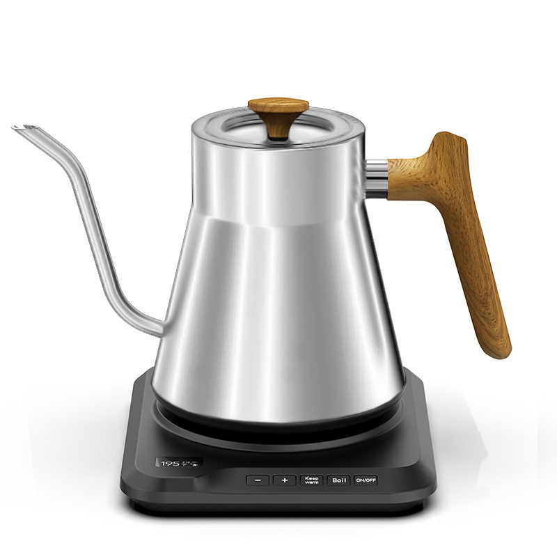 2023 new electric kettles stainless steel digital gooseneck guangdong tea maker coffee hot water electric pourover kettle