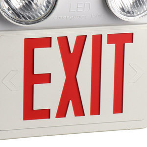 Professional Manufacturer Exit Sign Led Light Combo Exit Signs With Emergency Lights Exit Lights With Battery Backup for School