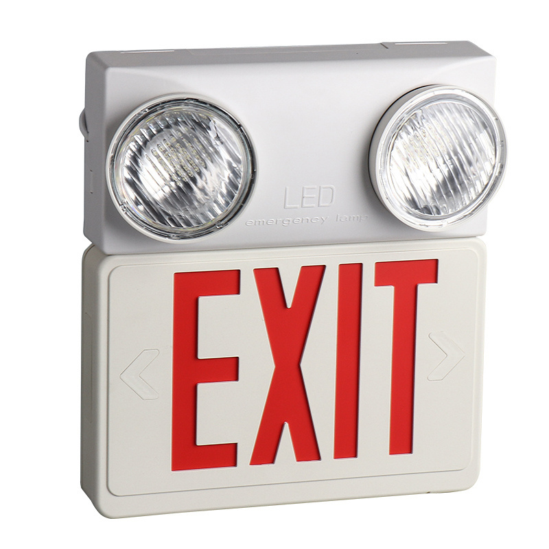 Hot Selling Best Quality Low Power Combination Exit Indicator Sign Led Emergency Exit Light With Battery