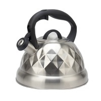 Home Modern Diamond Matt design Food Grade Metal Hot Water Fast to Boil Tea whistle kettle with lid