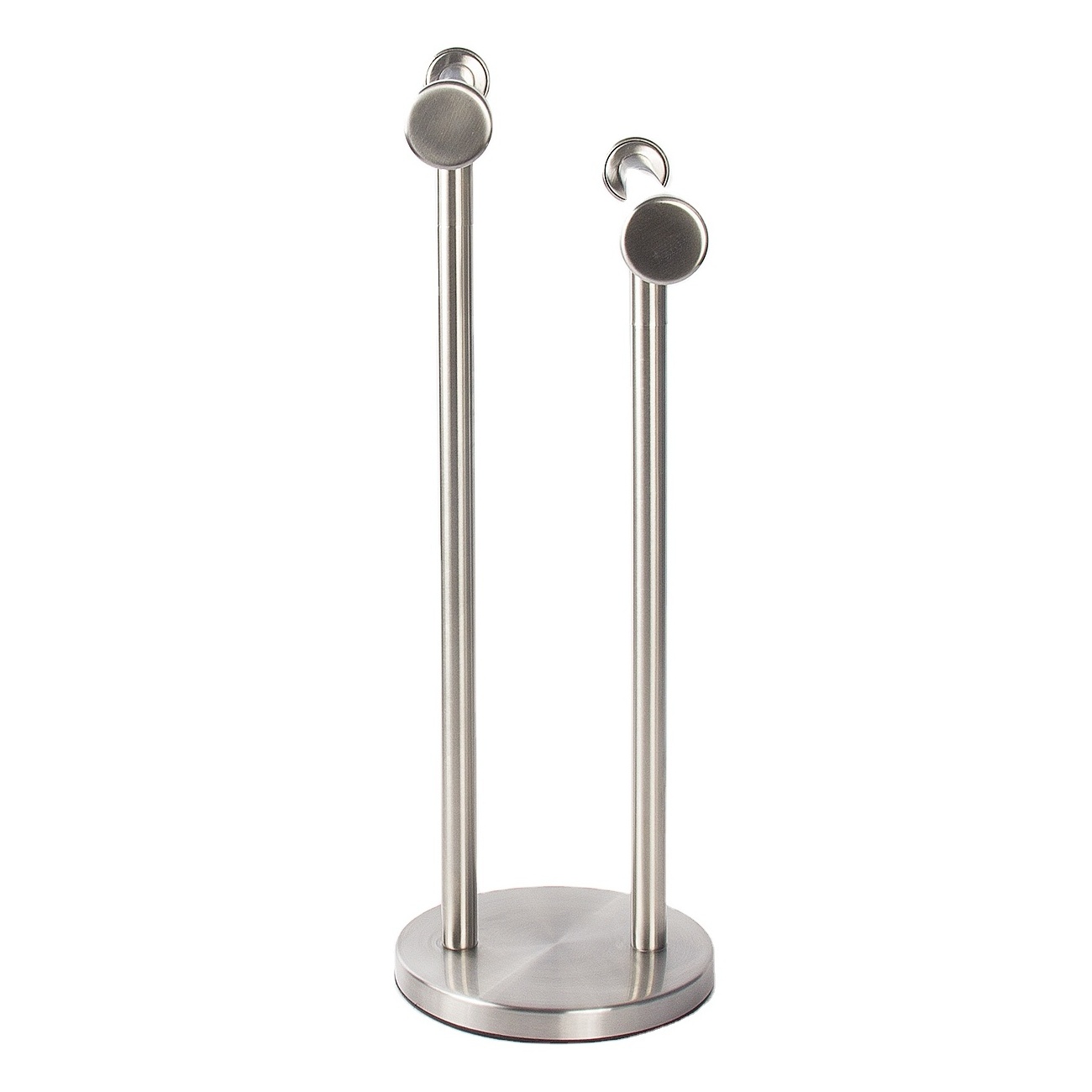 New Modern Portable Bathroom Countertop double layer Towel Rack Brushed Stainless Steel Hand Towel Holder Stand with suction cup