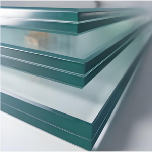 Chinese Factory Sale Customization Size laminated glass pvb laminated low iron clear tempered glass panel