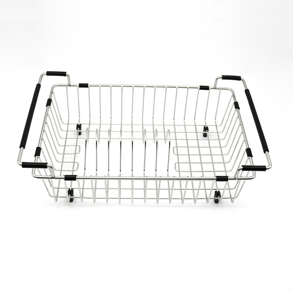 High Quality dish drain basket Kitchen accessories stainless steel dish drying rack