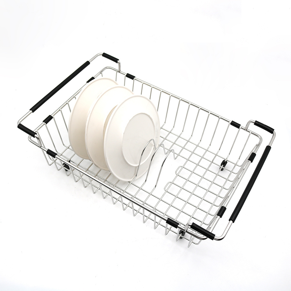 High Quality dish drain basket Kitchen accessories stainless steel dish drying rack