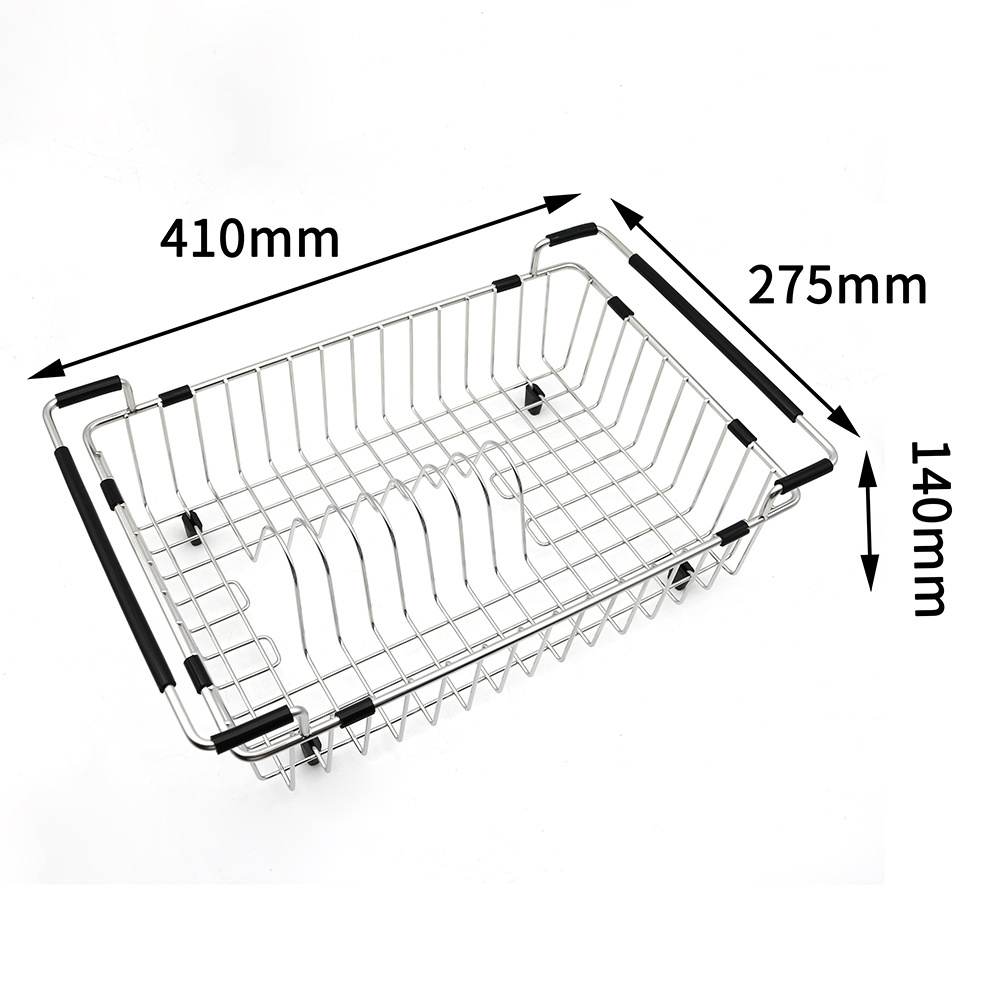 High Quality dish drain basket Kitchen accessories stainless steel dish drying rack