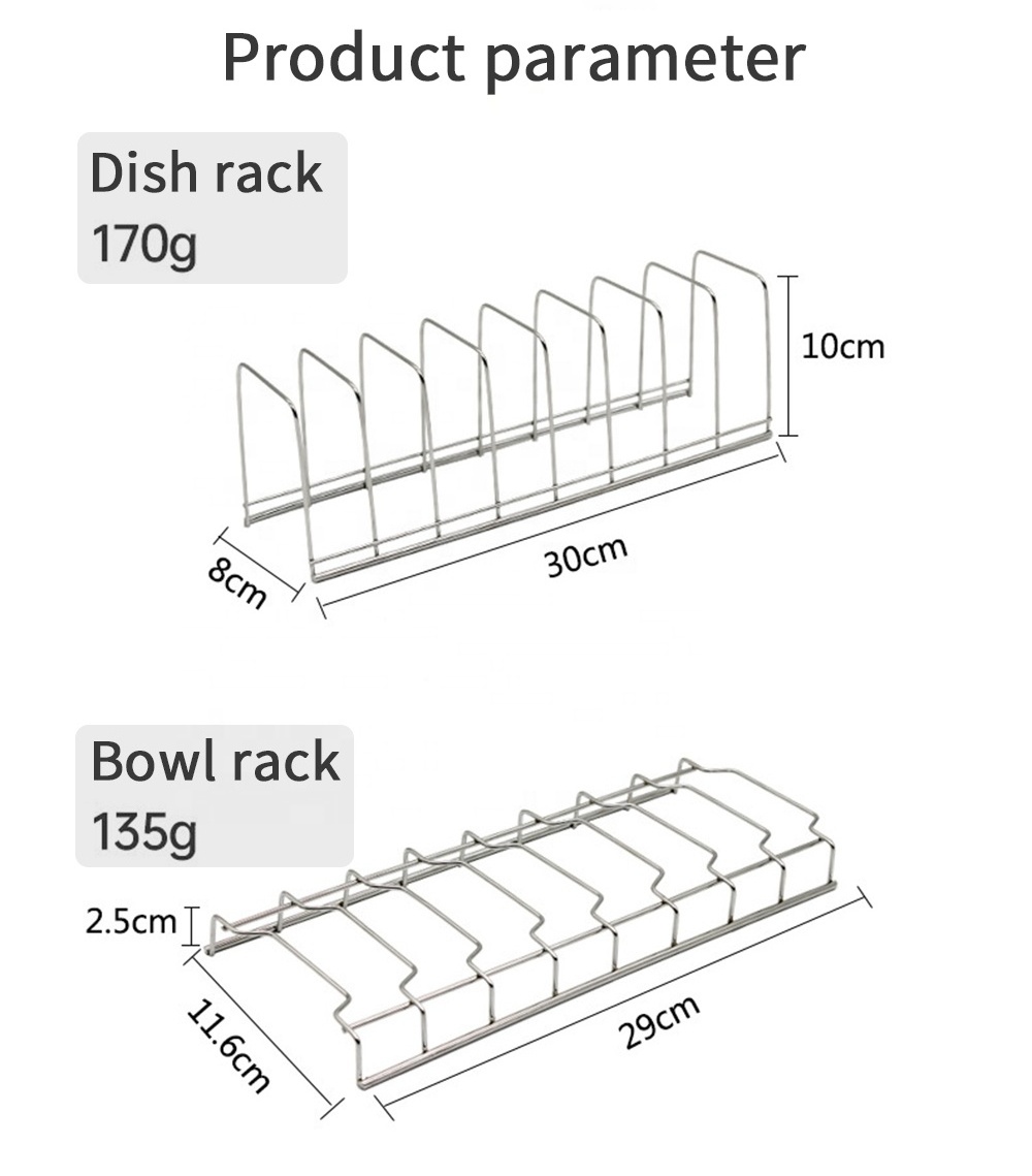 Stainless Steel 201 Dish Drying Rack Dish Drainer Rack Wire Kitchen Dish Racks