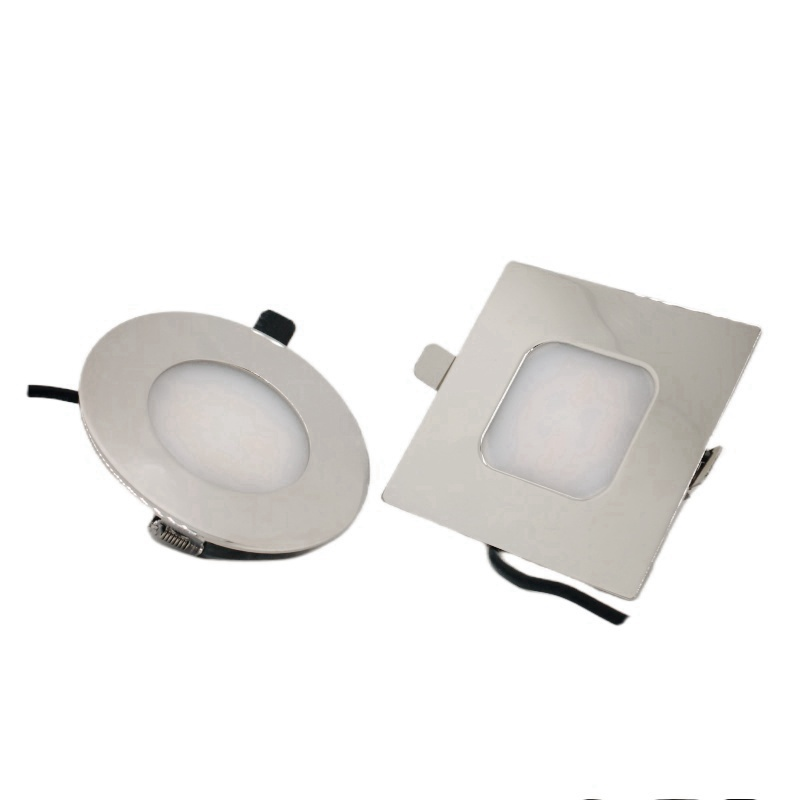 Ultra Thin Round&Square Shape 2.5 inch Cut-out IP67 Recessed led down light for Boat RV Hotel Marine indoor&outdoor Using