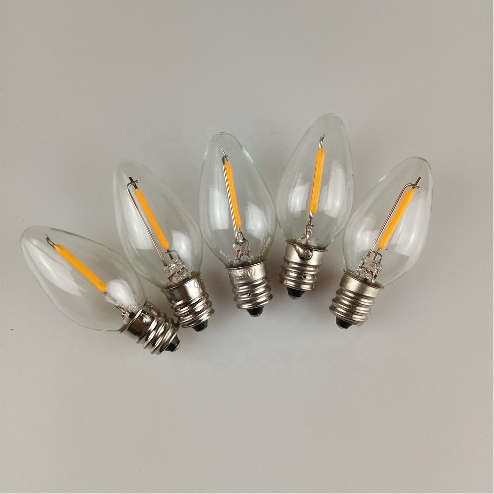 LED C7 Light Bulb E12 E14 1W 110V 220V Mini Glass LED Replace Light Bulbs Night Light Bulb