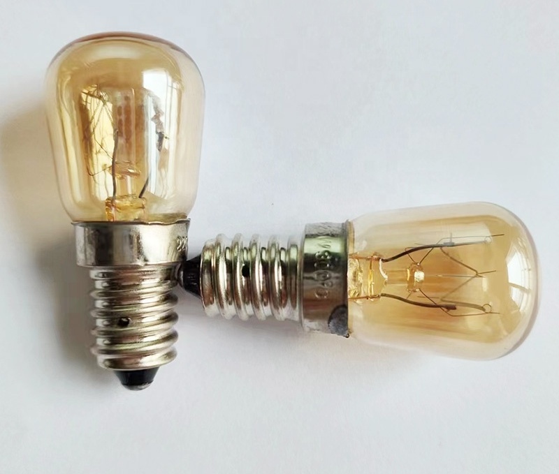 E12 E14 E17 B15 Refrigerate Bulb 120V 220V 230V Salt Lamp Bulb 7W 10W 15W 20W 25W Incandescent Indicator Bulbs T22 T25 T20 T18