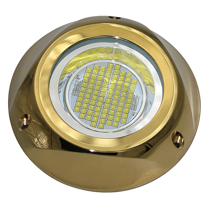 Highest lumens wall mounted flush 450w led light forsuper yacht light, led underwater light, Bronze material IP68