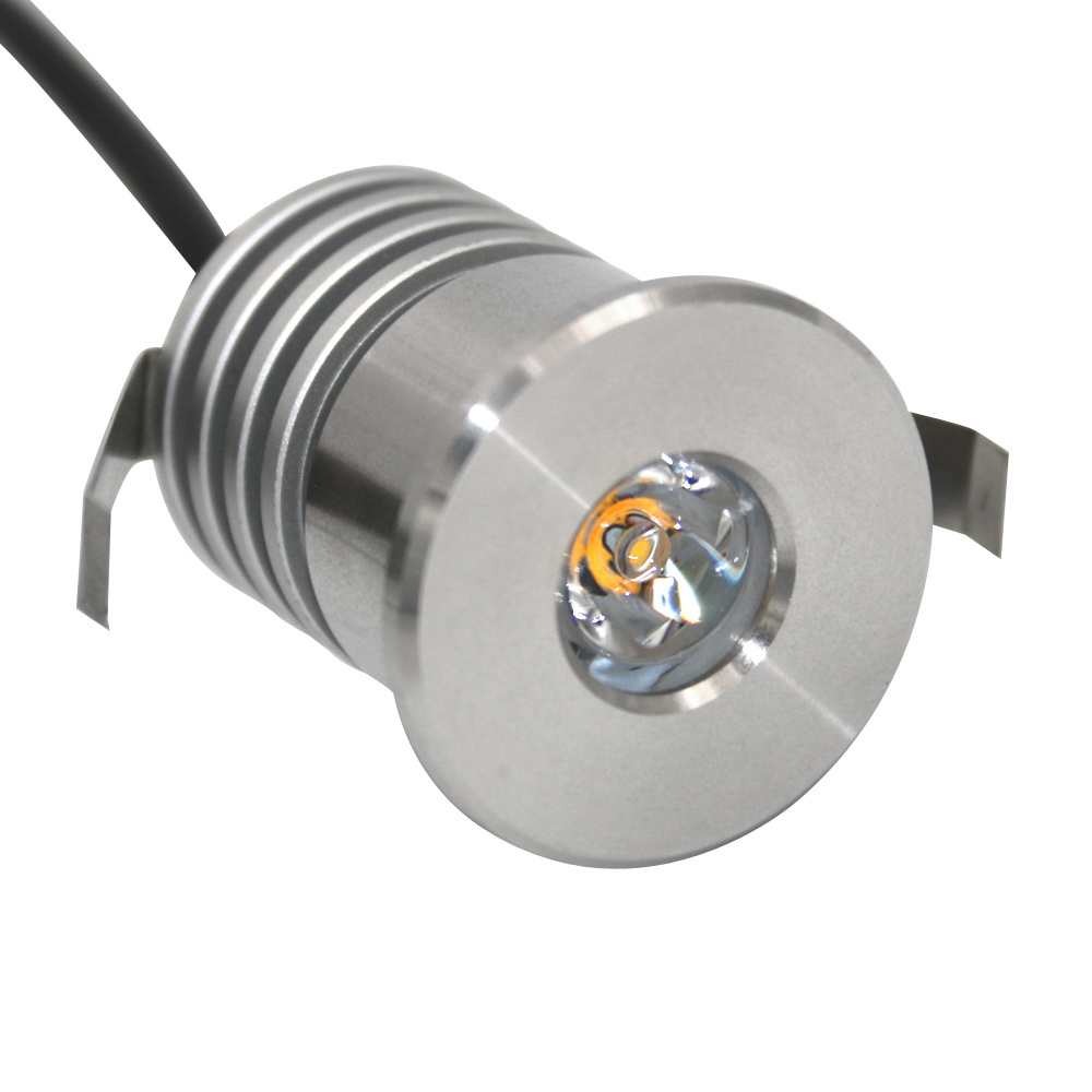 3W IP67 1 inch Cut-out 316 stainless Steel Multi Colors LED Down light for Boat Bathroom Kitchen RV Shower Room