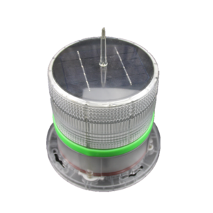 Solar powered aviation obstruction light aircraft warning light