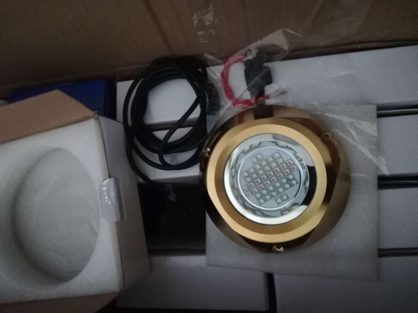 Highest lumens wall mounted flush 450w led light forsuper yacht light, led underwater light, Bronze material IP68