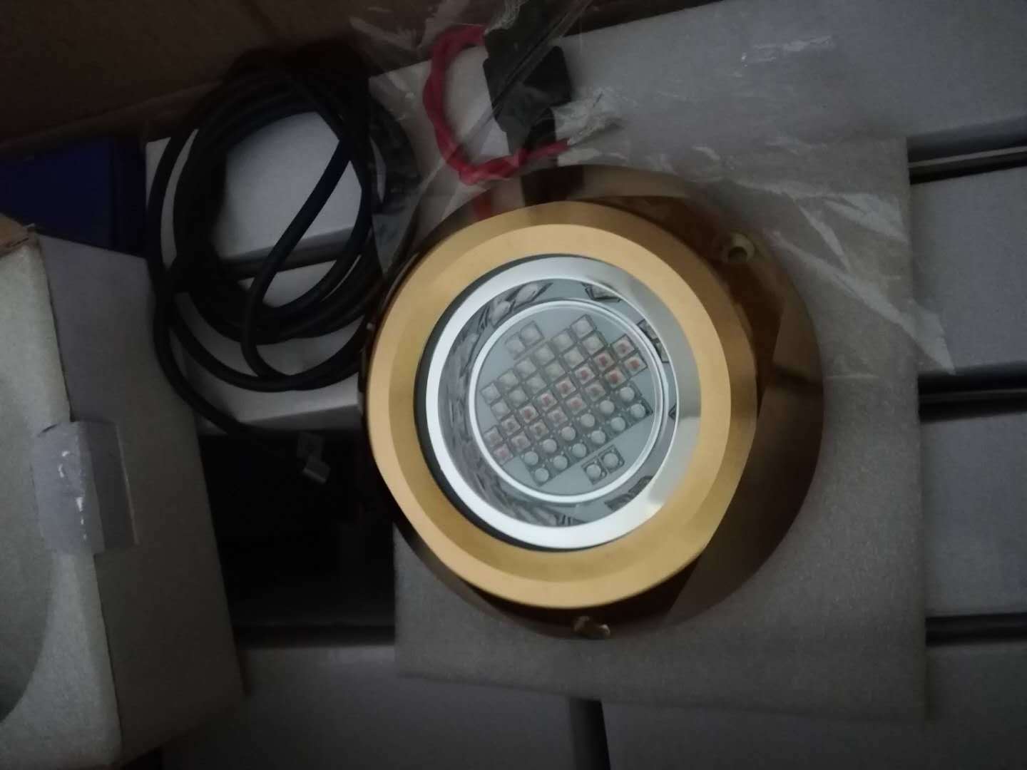 Highest lumens wall mounted flush 450w led light forsuper yacht light, led underwater light, Bronze material IP68