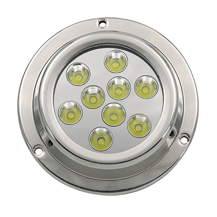 Yuefa CREELED underwater spotlight IP68 45w boat accessories marine navigation light marine 12v led light