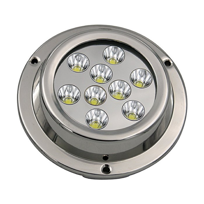 Yuefa CREELED underwater spotlight IP68 45w boat accessories marine navigation light marine 12v led light