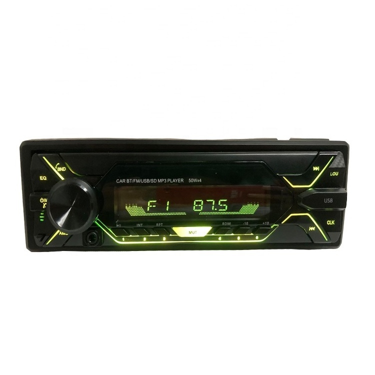 High Quality 1 Din Detachable Panel LCD Car Radio Hands Free Call USB Car Stereo 7 Colors Car Mp3 Player